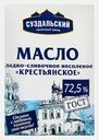 Масло сливочное Суздальский МЗ Крестьянское сливочное 72.5% 200г