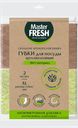 Губка для посуды MASTER FRESH Eco XXL, целлюлозные с агавой, 2шт