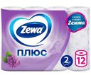 Туалетная бумага Zewa Плюс Сирень 2 слоя 12шт.