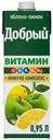 Напиток сокосодержащий Добрый яблоко-лимон обогащенный витаминами 950 мл