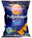 Чипсы картофельные Lay's Рифленые сметана и лук 225 г