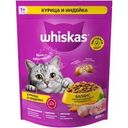 Корм сухой Whiskas Вкусные подушечки с паштетом Ассорти с курицей и индейкой для кошек 800г