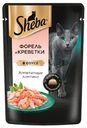 Влажный корм Sheba для кошек Ломтики в соусе с форелью и креветками, 75г