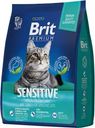 Корм сухой Brit Premium Cat Sensitive с индейкой и ягненком для кошек с чувствительным пищеварением 800г