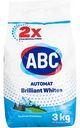 Стиральный порошок для белого белья ABC Brilliant Whites Mountain Freshness, 3кг