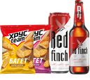 Вместе выгоднее: пиво Red Finch + сухарики Хрусteam