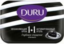 Крем-мыло Duru 1+1 увлажняющий крем и активированный уголь, 80г