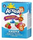 Каша Агуша Укрепляй-ка рисовая молочная клубника-земляника-яблоко с 6 месяцев 200 мл