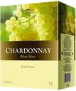Вино TRADITIONAL WINE Шардоне сортовое белое полусладкое, 3л