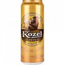 Пиво Velkopopovicky Kozel Svetly светлое фильтрованное в банке 4 % алк., Россия, 0,45 л