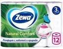 Туалетная бумага Zewa Natural Comfort 3 слоя, 12шт