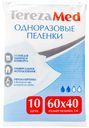 Пелёнки одноразовые, TerezaMed, 60x40 см, 10 шт.