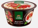 Йогурт Клубника-миндаль-злаки Село Зеленое 3.2% 180г