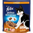 Корм для взрослых кошек сухой Felix Двойная вкуснятина с птицей, 600 г