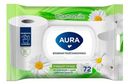 Влажная туалетная бумага Aura Nice! ромашка 1 слой 72 шт