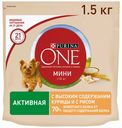 Сухой корм Purina One с курицей и рисом для собак 1,5 кг