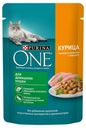 Влажный корм Purina ONE с курицей и морковью для домашних кошек 75 г