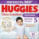Подгузники-трусики для мальчиков Huggies Ultra Comfort 5 (12-17кг), 42шт.
