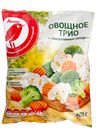 Овощное трио АШАН замороженные овощи, 400г