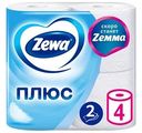 Туалетная бумага Zewa Плюс 2-слойная, 4 рулона