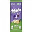 Шоколад белый пористый Milka Bubbles с фундуком, 83 г