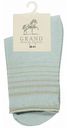 Носки женские Гранд цвет: голубой, резинка с люрексом, размер 25-27 (38-41)