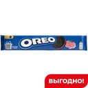 Печенье Oreo с какао и начинкой со вкусом клубники, 95г