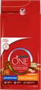 Корм сухой для взрослых собак PURINA ONE с высоким содержанием курицы и с рисом, для средних и крупных пород, 1,8кг