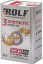Масло моторное ROLF 3-synthetic 5W-30 Acea A3/B4 322549, 4л