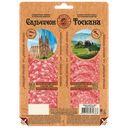 Колбаса Мясная история Ассорти Сальчичон и Тоскана нарезка, 100 г