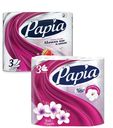 Туалетная бумага PAPIA в асс-те, 3 слоя, 4 шт