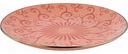 Тарелка обеденная с орнаментом, цвет: персиковый матовый, 27 см