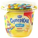 Йогурт Савушкин СуперКид ваниль с шоколадными конфетами 3.5%, 103г