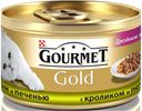 Консервы Gourmet Gold «Двойное удовольствие» для кошек, кролик печень, 85 г