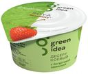Десерт соевый Green Idea с йогуртовой закваской и соком клубники, 140 г