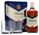 Виски Ballantine's Finest в подарочной упаковке с двумя бокалами Шотландия, 0,7 л