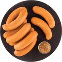 Сардельки Глобус в натуральной оболочке, на подложке, 1кг