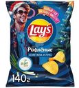Чипсы Lay's из натурального картофеля со вкусом сметаны и лука рифленые 140г