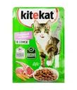 Корм для кошек, Kitekat, лакомый ягненок в соусе, 85 г