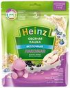 Каша овсяная HEINZ Лакомая, молочная с яблоком, черникой и черной смородиной, с 5 месяцев, 170г