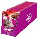 Влажный корм для кошек Whiskas желе с говядиной и ягненком, 85г (28 шт)
