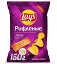 Чипсы картофельные Lay's Лосось в сливочном соусе рифлёные, 150 г