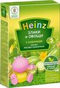 Каша пшенично-рисовый HEINZ Злаки и овощи, безмолочная с кабачком, с 5 месяцев, 200г