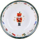 Салатник фарфоровый Щелкунчик, цвет белый/зеленый, 15см