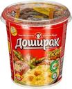 Пюре картофельное Доширак Премиум с соусом Говяжий с овощами быстрого приготовления 52г
