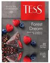 Чай черный Tess Forest Dream с малиной и ароматом черники в пирамидках 1,8 г х 20 шт