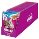 Влажный корм для кошек Whiskas рагу с лососем, 85г (28 шт)