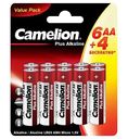 Батарейки алкалиновые Camelion Plus AA, 6+4шт.