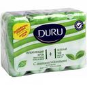 Крем-мыло Duru 1+1 С антиоксидантами Зелёный чай, 4х80 г