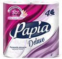 Туалетная бумага Papia Deluxe Белая 4сл 4шт